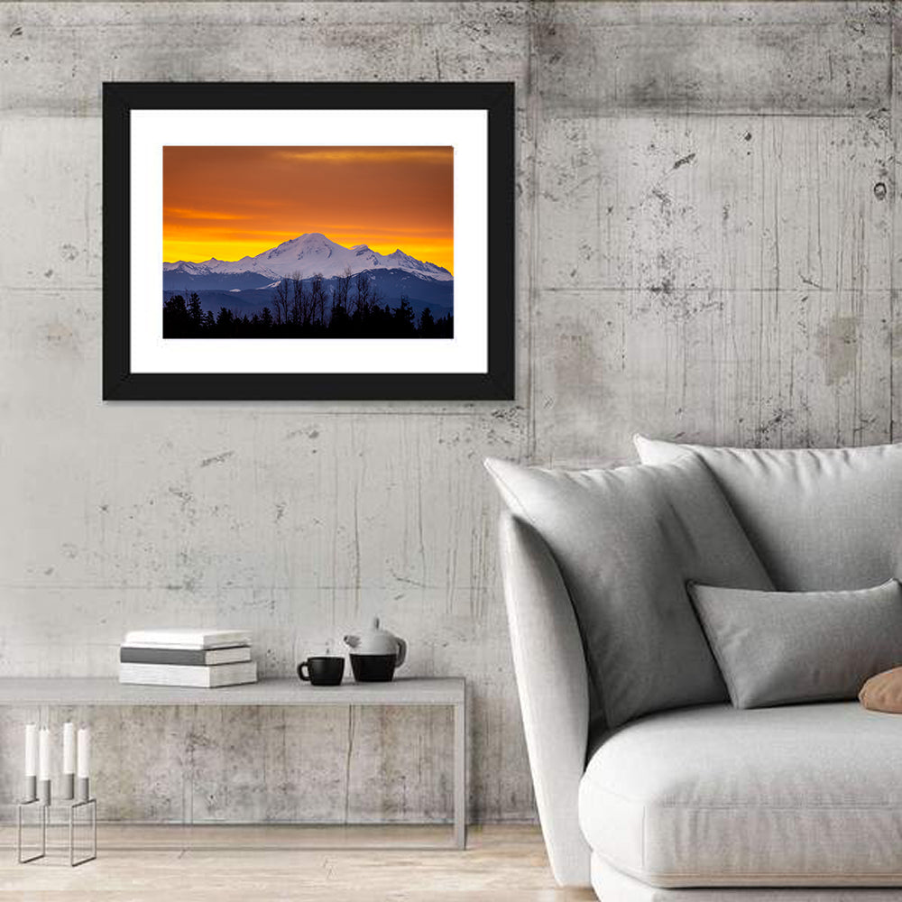 Sunrise Over Mount Baker Wall Art