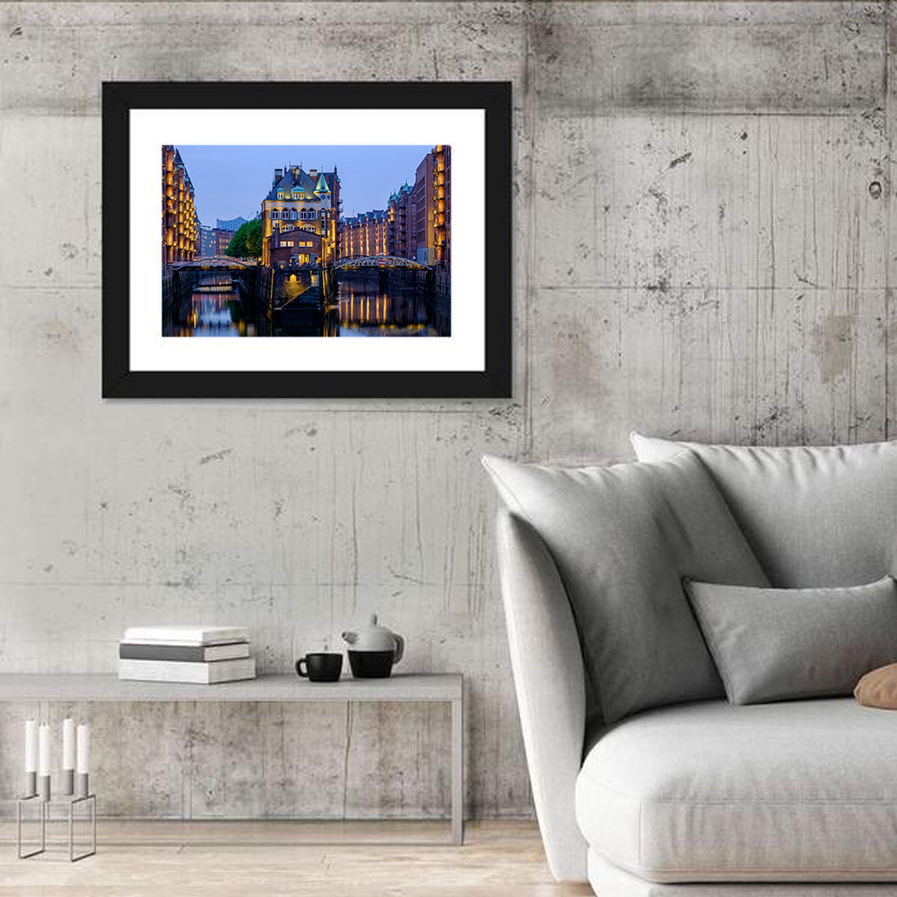 Wasserschloss Blue Hour Reflections Wall Art