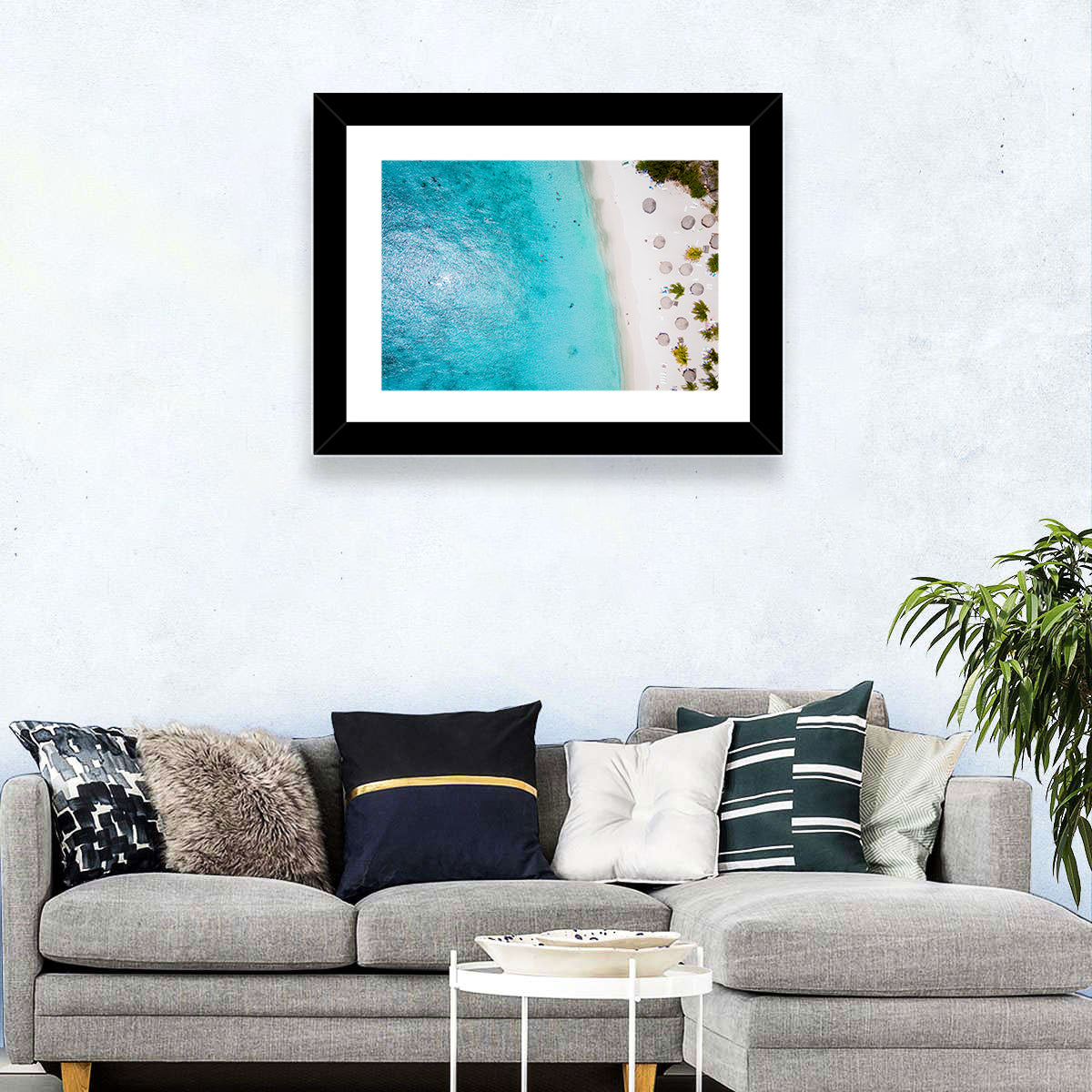 Cas Abou Aerial Shoreline Wall Art