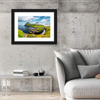 Gjógv Harbor Coastal Village Wall Art
