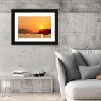Golden Harbor Sunset Wall Art