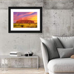 Uluru Golden Hour Sunset Wall Art