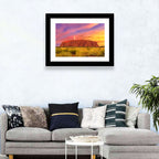Uluru Golden Hour Sunset Wall Art