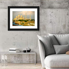 Sheikh Zayed Grand Mosque at Golden Dusk Wall Art