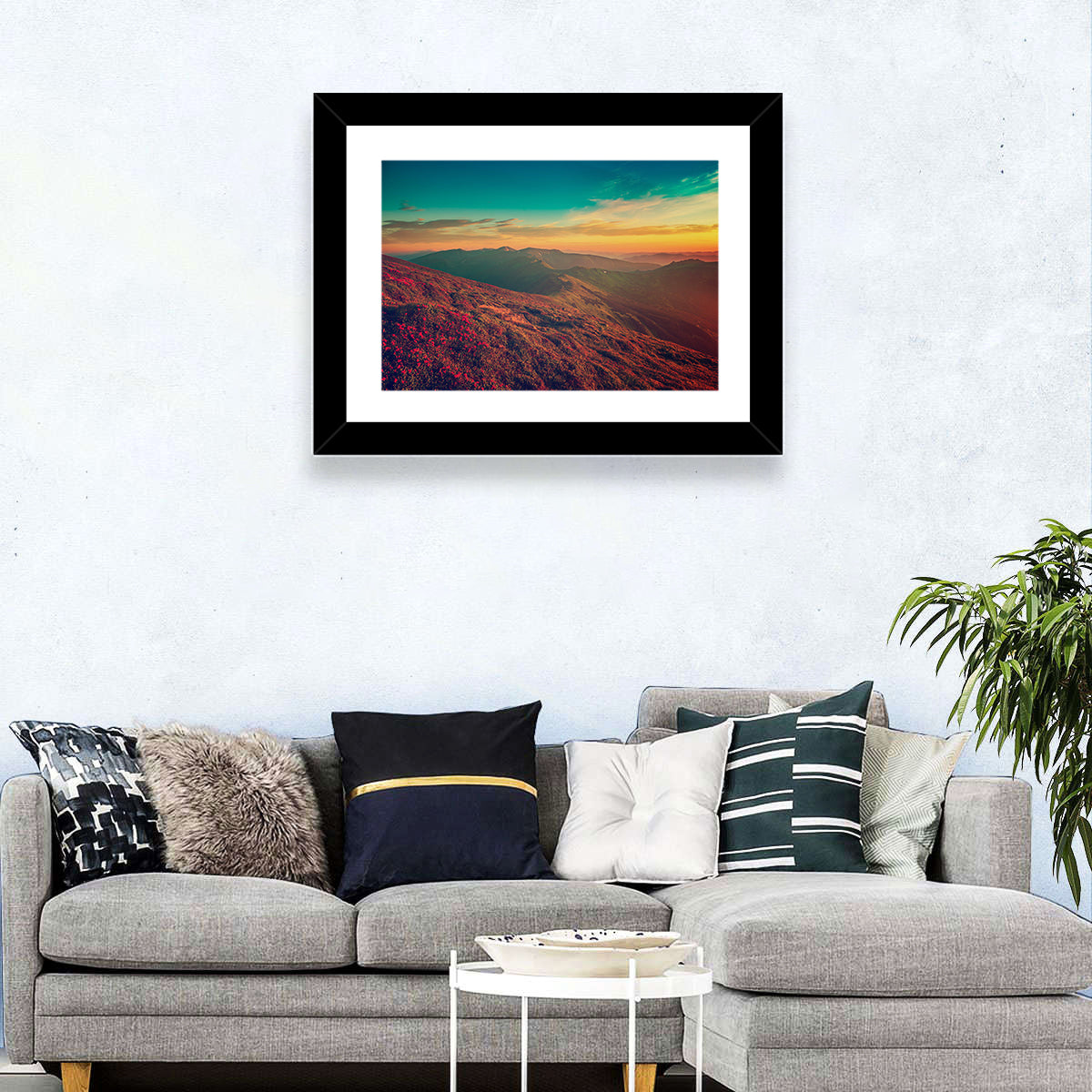 Vivid Mountain Sunrise Wall Art