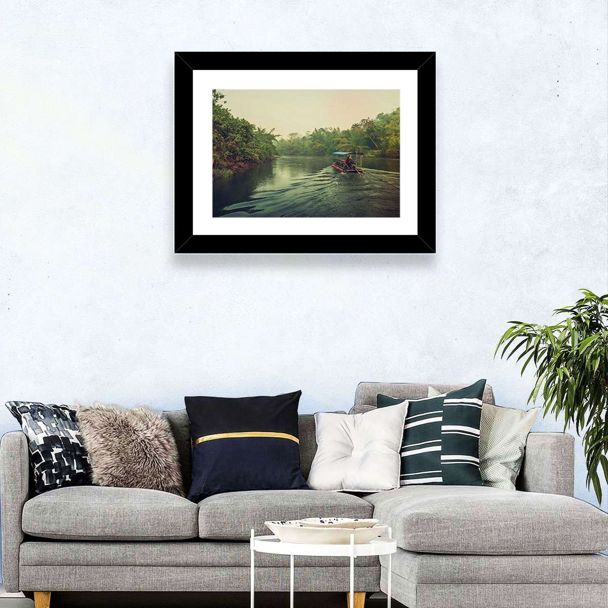 Raft In River Kwai Wall Art