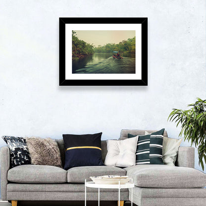Raft In River Kwai Wall Art