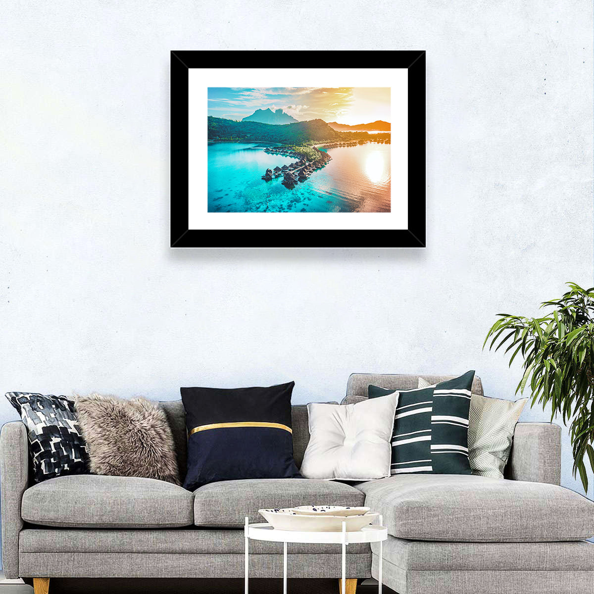 Bora Bora Overwater Bungalows Wall Art