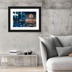 Bangkok Moonlit Skyline Wall Art