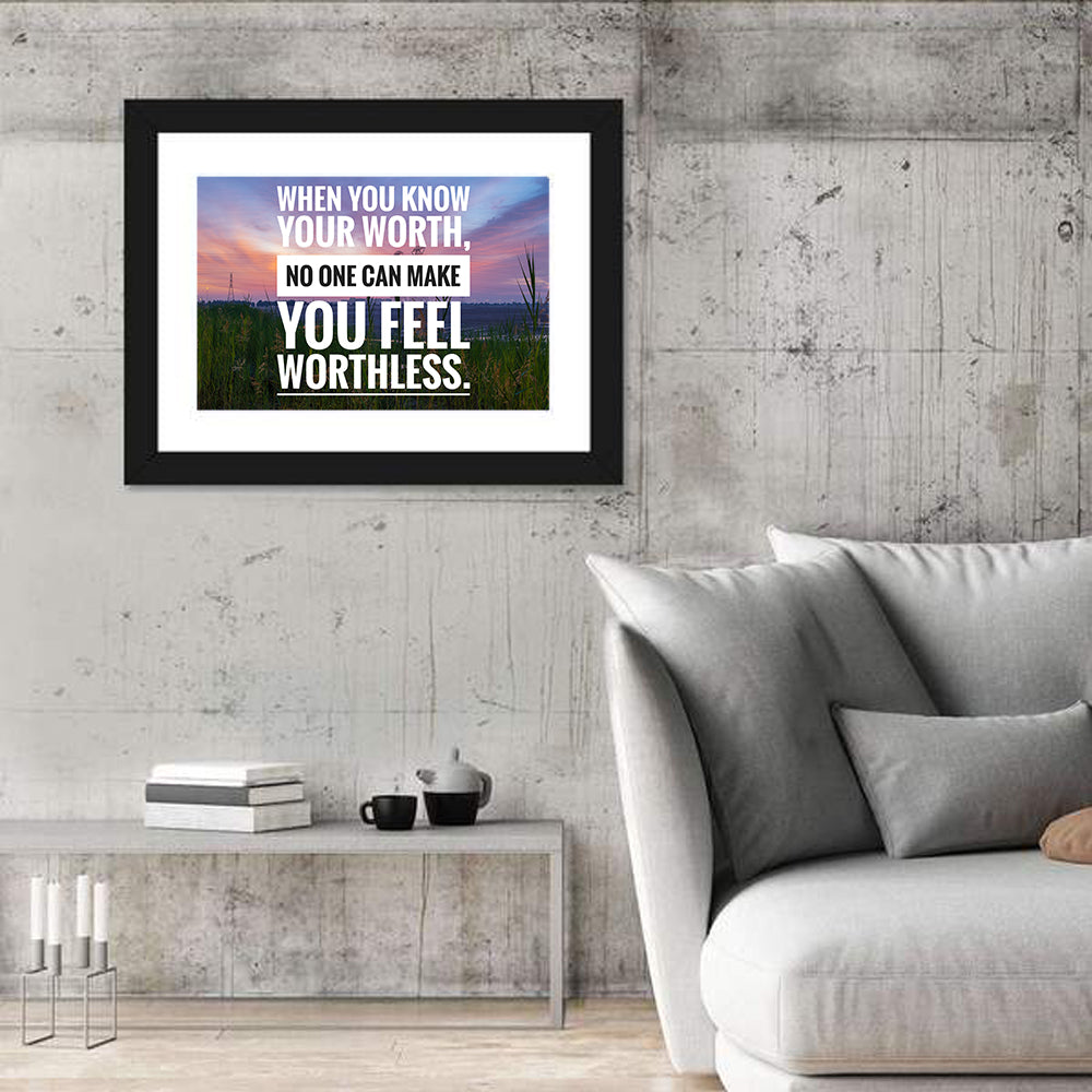 When You Know Your Worth, Golden Hour Wall Art