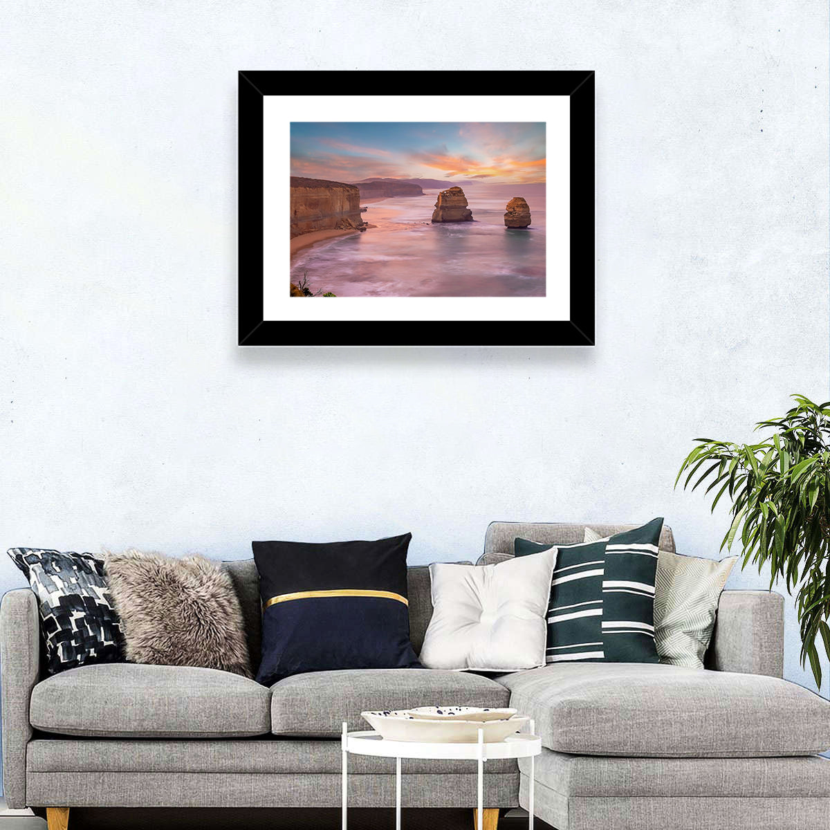 Twelve Apostles Sunset Sea Stacks Wall Art