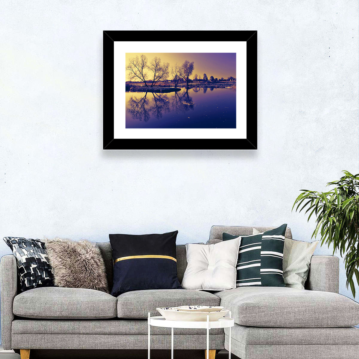 Winter Lake Morning Wall Art