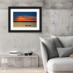 Ottawa River Sunset Canoe Wall Art
