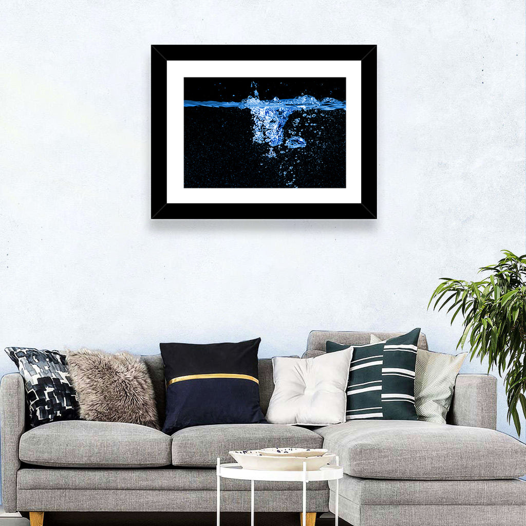 Underwater Bubble Motion Wall Art