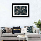 Black Gothic Demon Mandala Wall Art