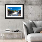 Misty Blue Waterfall Wall Art