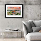 Wat Petch Suwan Temple at Sunset Wall Art