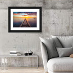 Stone Pier to Glowing Horizon Wall Art