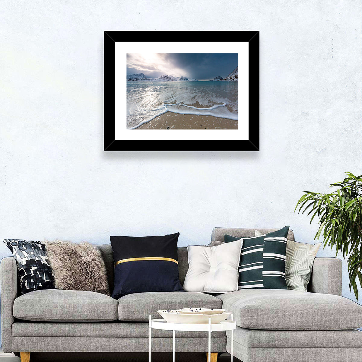 Haukland Beach Wall Art