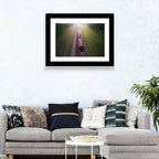 Freight Train Through Forest Wall Art