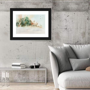 Winter Forest Abstract Wall Art