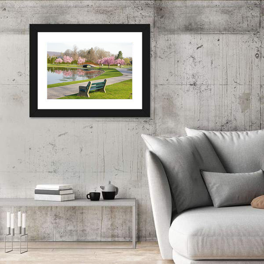 Harrisburg Park Cherry Blossoms Wall Art