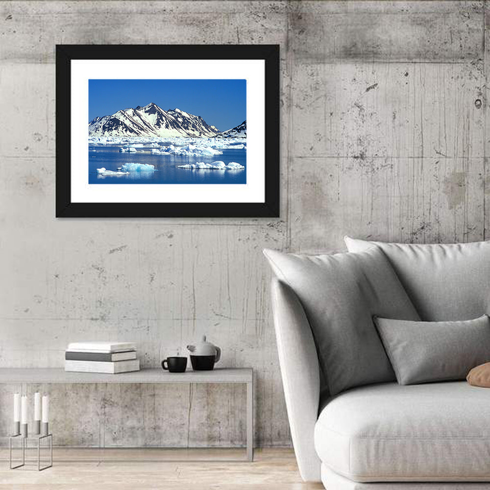 Eastern Greenland Sea Wall Art in a room, landscape