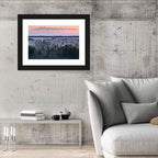 Estonian Misty Pine Landscape Wall Art
