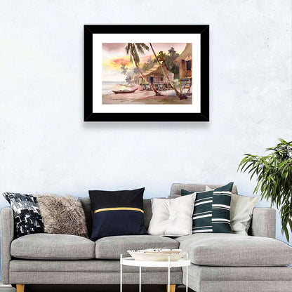 Malaysian Village Painting Wall Art