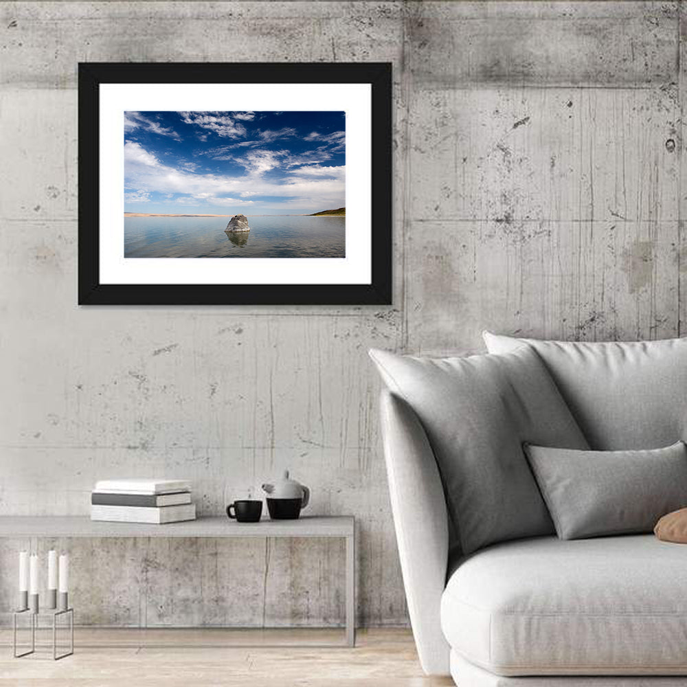 Abert Lake Reflection Wall Art in a room, landscape