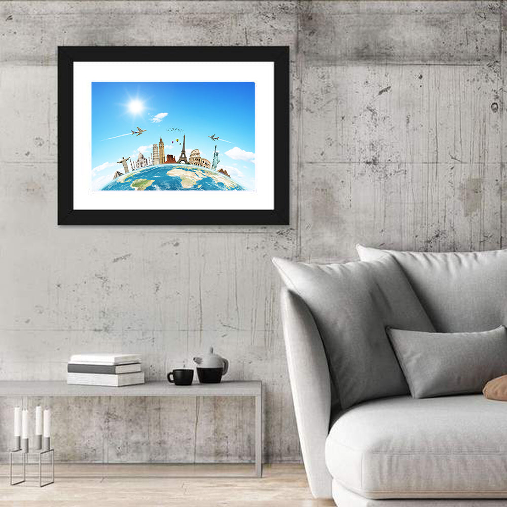 Travel The World Concept Wall Art