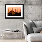 Sultan Ahmed Mosque at Sunset Wall Art