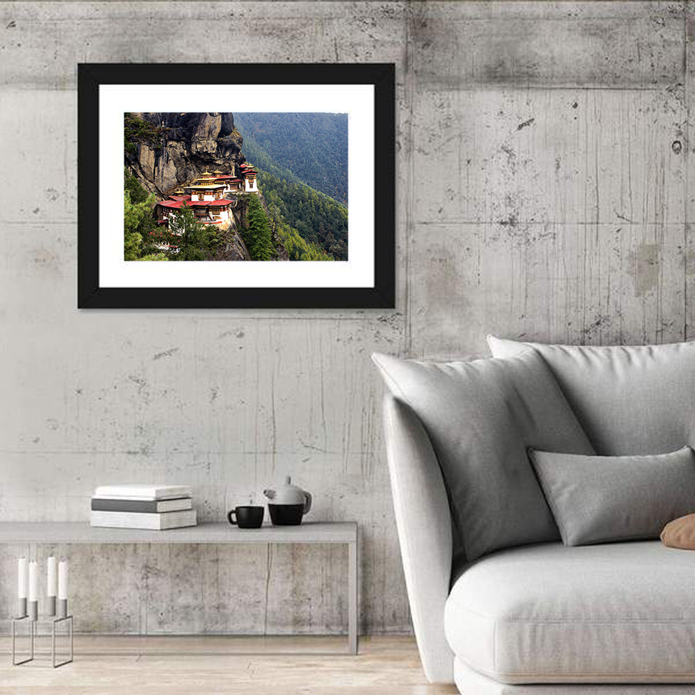 Tiger's Nest Monastery, Paro Bhutan Wall Art in a room, landscape