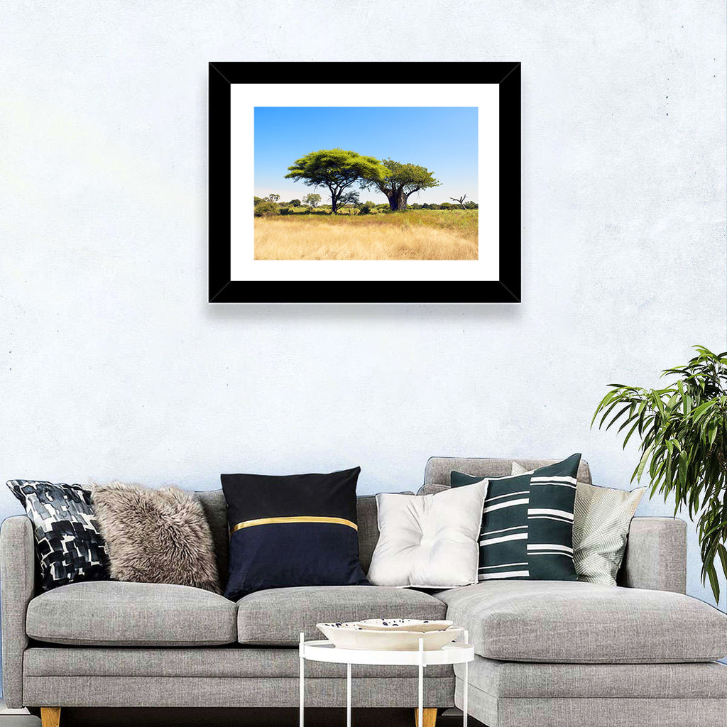 Acacia and Baobab Trees Wall Art