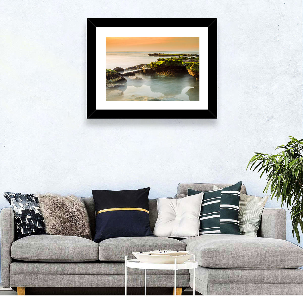 Rocky Del Mar Coastline Wall Art