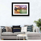 Boston Harbor Skyline at Sunset Wall Art