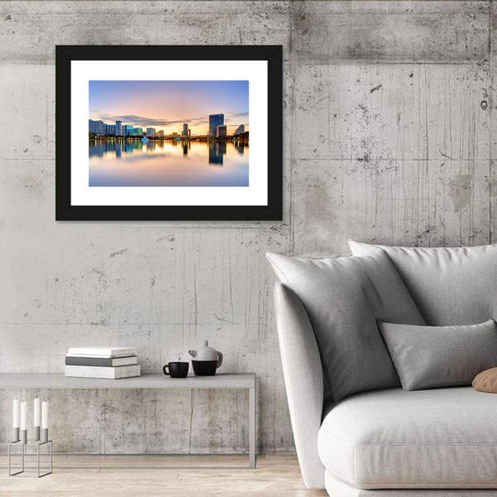 Orlando Skyline at Dusk Wall Art