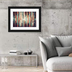 Sound Waves Wood Planks Wall Art
