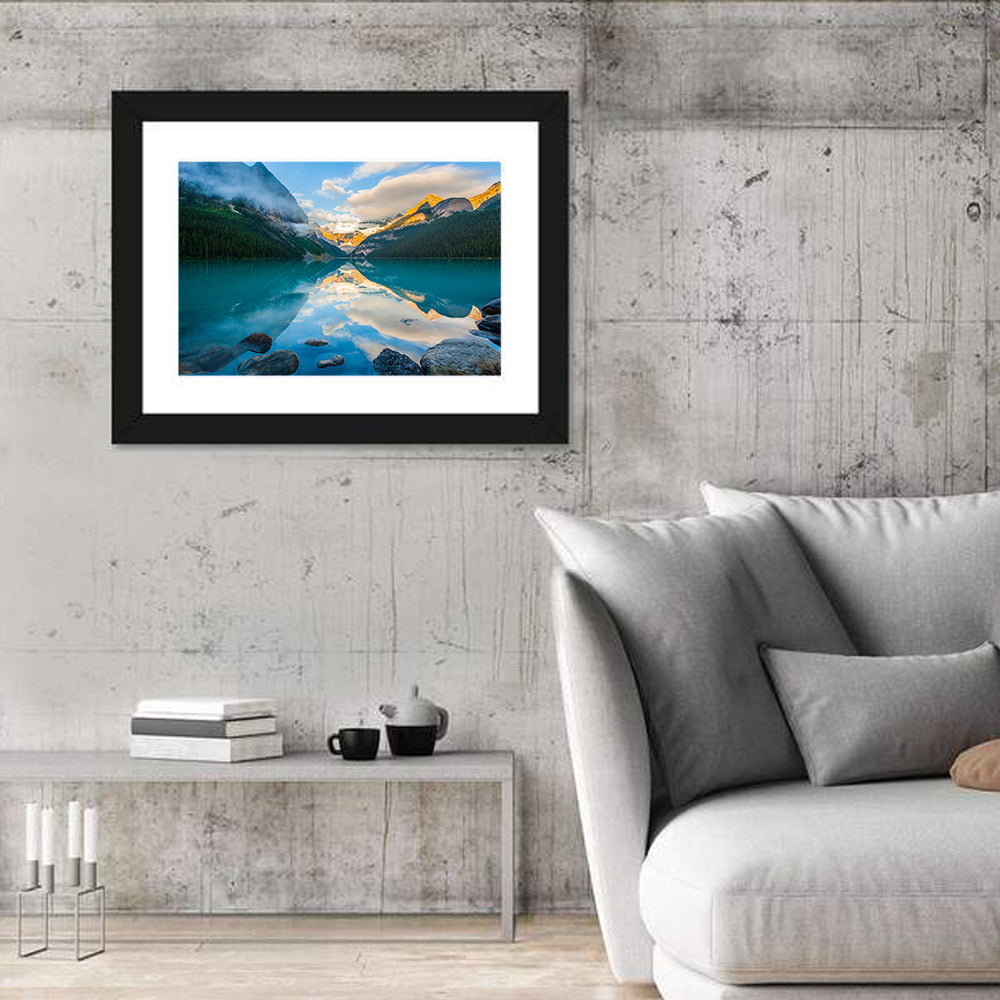 Lake Louise Sunrise Reflection Wall Art
