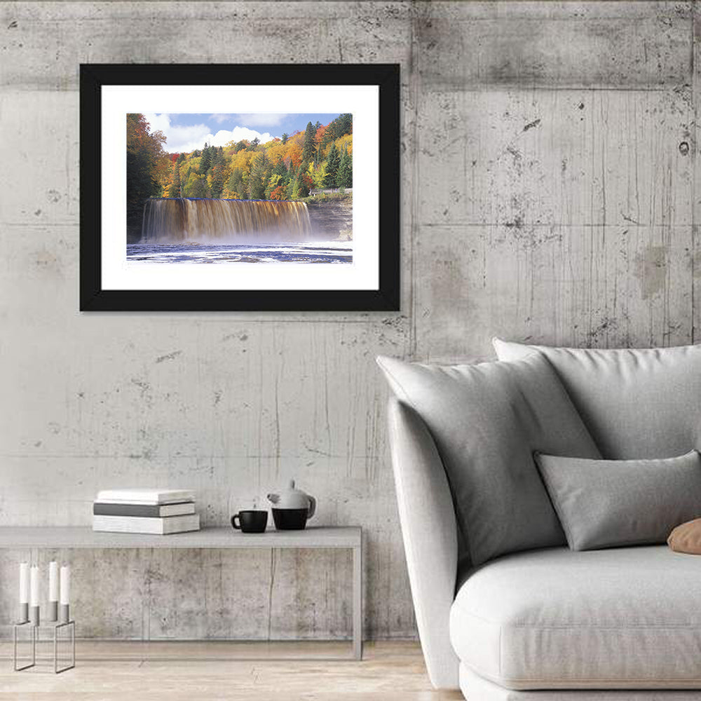 Tahquamenon Falls Autumn Waterfall Wall Art