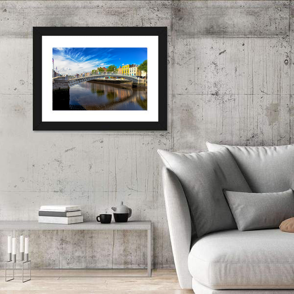 Ha'penny Bridge, Dublin Wall Art in a room, landscape