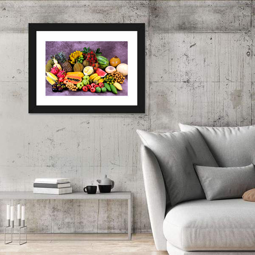 Tropical Fruit Still Life Wall Art