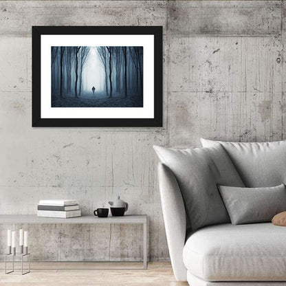 Man & Creepy Forest Wall Art
