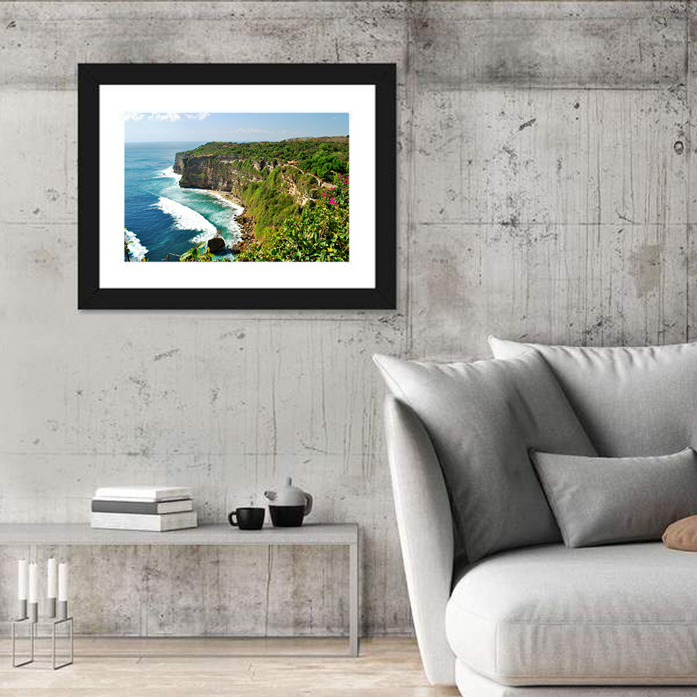 Uluwatu Cliffs, Bali Wall Art in a room, landscape