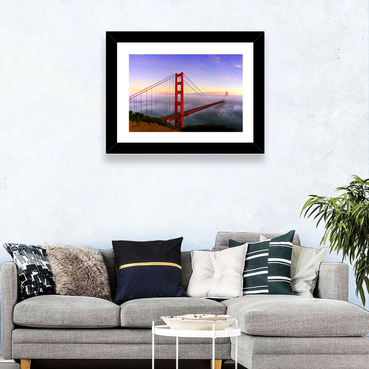Foggy Golden Gate Bridge Wall Art