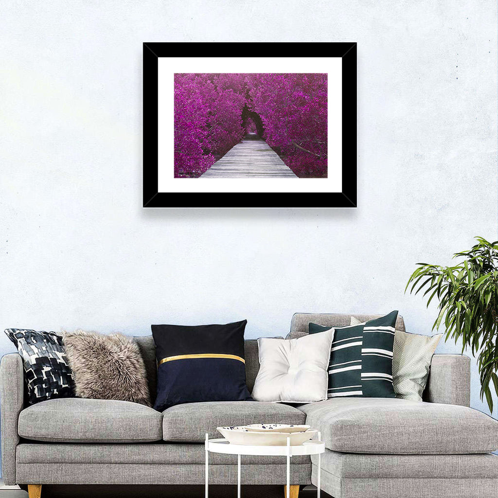 Magenta Mangrove Pathway Wall Art