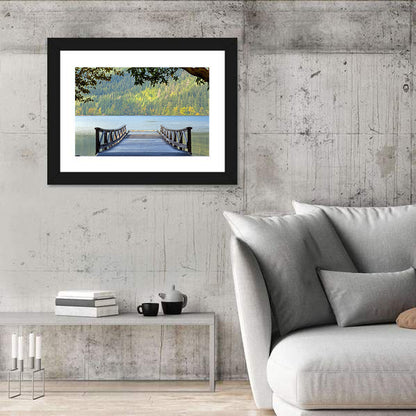 Lake Crescent Wooden Pier Wall Art