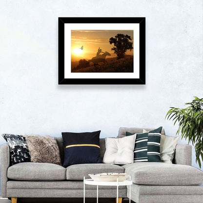 Hilly Horse Rider Wall Art