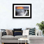 Victoria Falls Rainbow at Dusk Wall Art