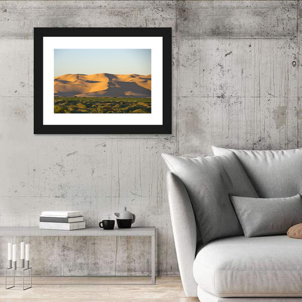 Goby Desert Dunes Wall Art in a room, landscape